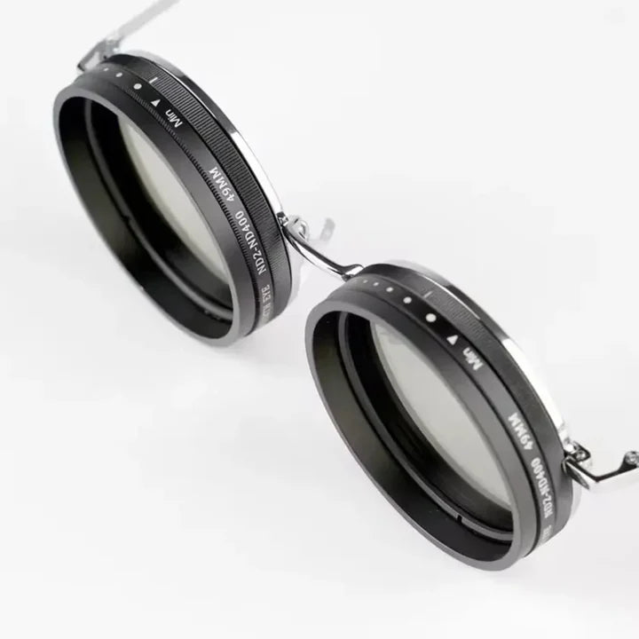 1-9 Gears Adjustable Tint Sunglasses for Men Fishing Sunglasses for Men Uv400 Round Polarized Sunglasses