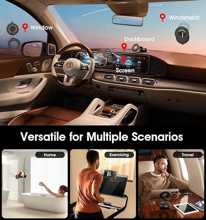 360° Vacuum Suction Phone Holder