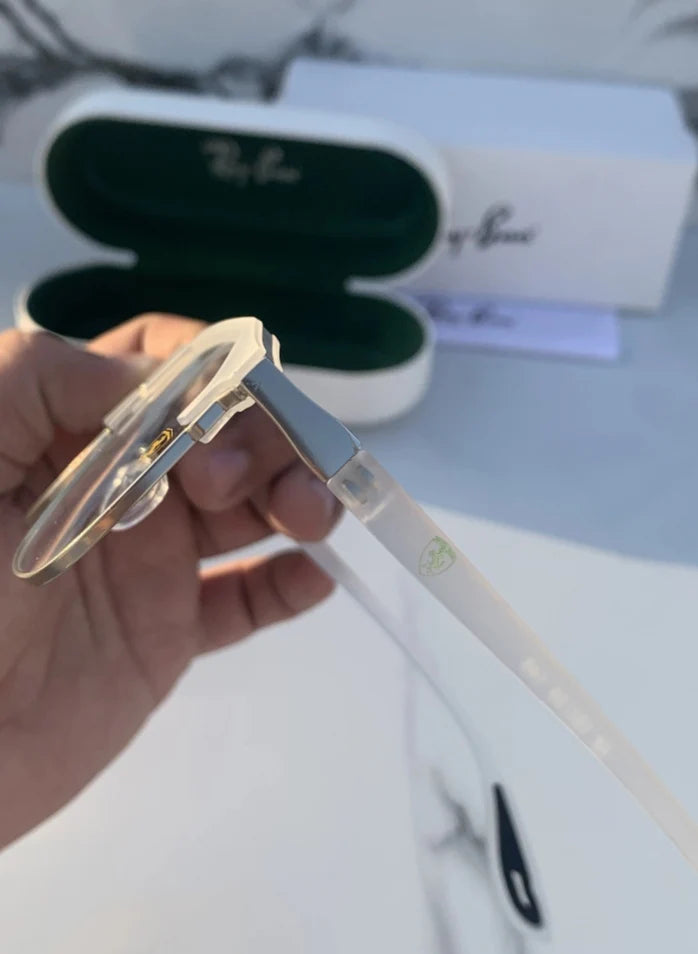 RB New white Clear Trendy Sunglasses For Men Woman